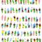 100Pcs Model Train 1/150 Scale Painted People Figures, N Gauge Diorama Supplies