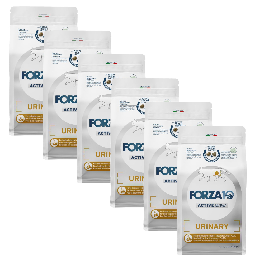 Forza10 Active Line Urinary Pesce Crocchette gatto - 4,8 kg (12 x 400 g)