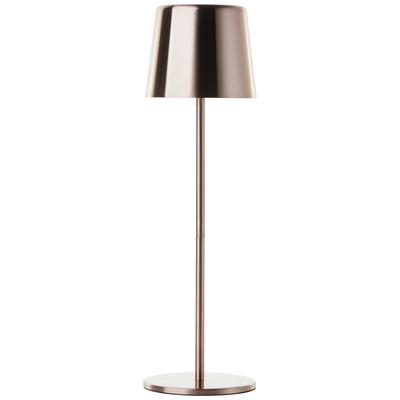 BRILLIANT LED Tischleuchte "Xaana", braun (hell kupferfarben), Ø 11,00cm H: 37,00cm, Lampen, Akku, 37 cm, 300 lm, 3000-6500 K, dimmbar, Metall, Kaami Premium Image