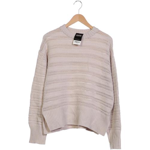 H&M Damen Pullover, Gr. 36, cremeweiß, Baumwolle, Synthetik