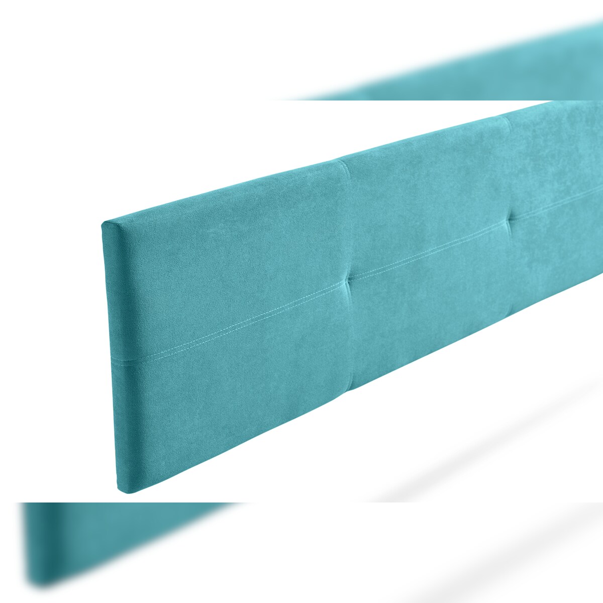 Gepolstertes Kopfteil ALMA Aqualine 115x50x5 cm - Türkis - Moonia Image