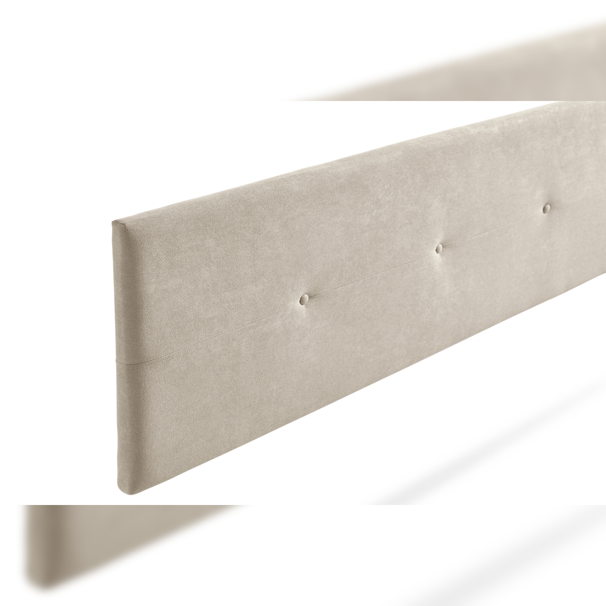 Gepolstertes Kopfteil NAPOLI Aqualine 90x50x5 cm - Getoastetes Beige - Moonia Image