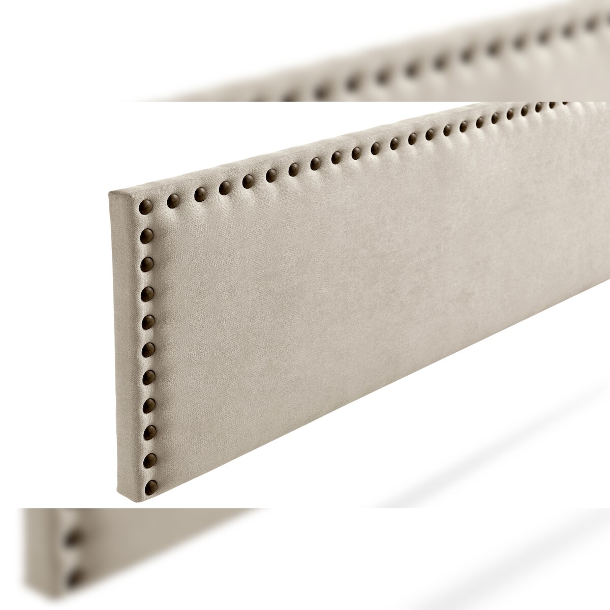 Gepolstertes Kopfteil MODENA Aqualine 90x55x8 cm - Getoastetes Beige - Moonia Image