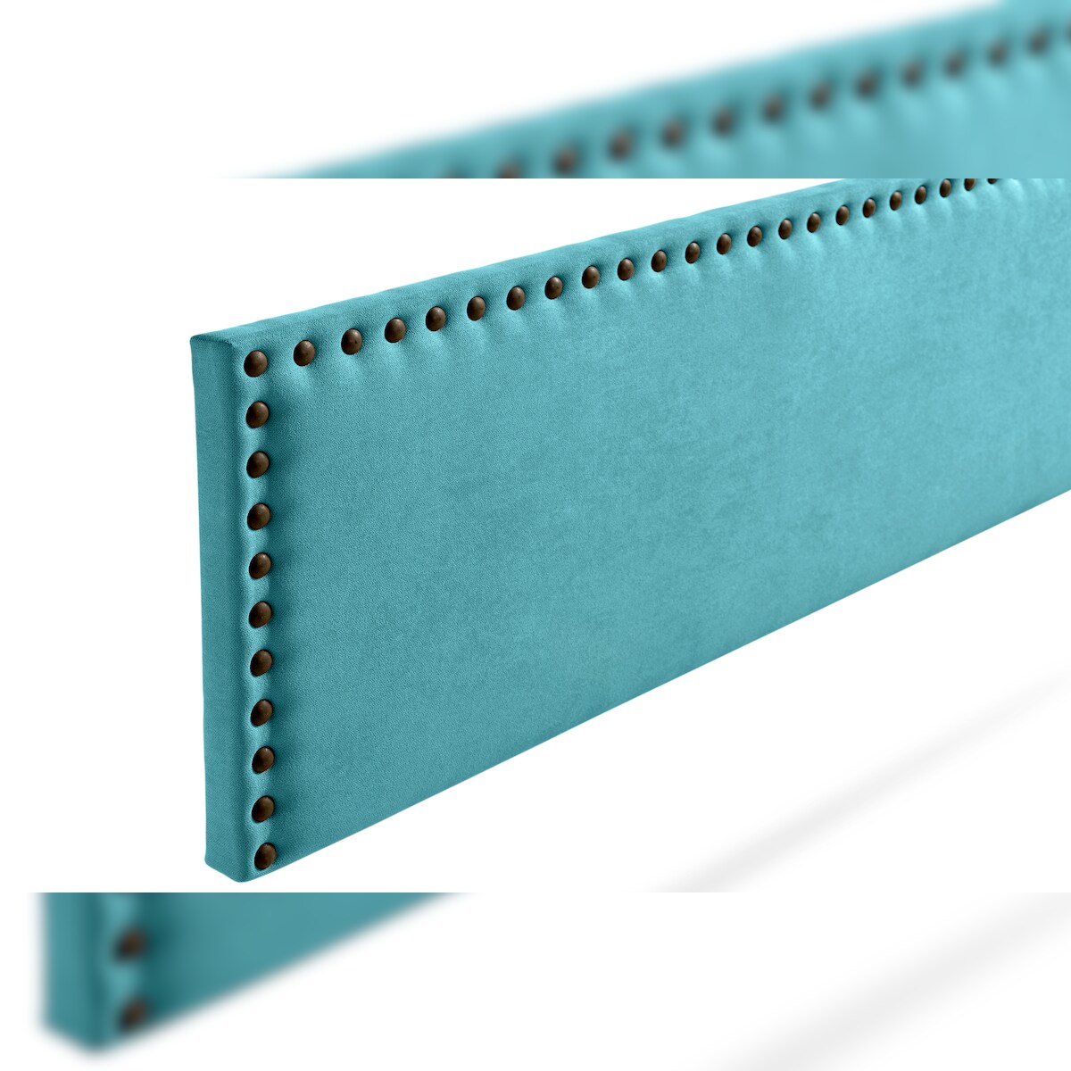 Gepolstertes Kopfteil MODENA Aqualine 90x55x8 cm - Türkis - Moonia Image