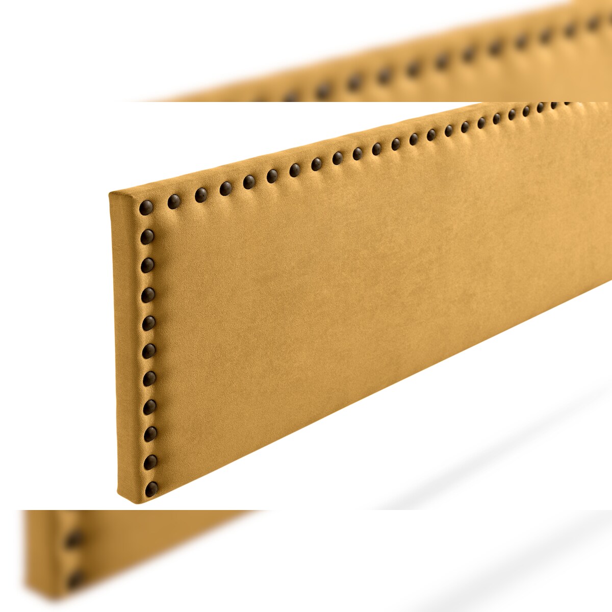 Gepolstertes Kopfteil MODENA Aqualine 90x55x8 cm - Senf - Moonia Image