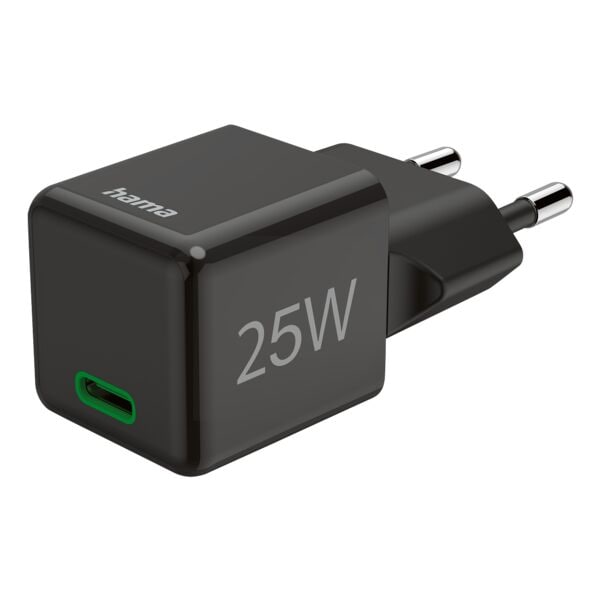 Hama Schnellladegerät »Super-Mini-Charger« 25 W schwarz, 2.75x2.75x2.9 cm Image