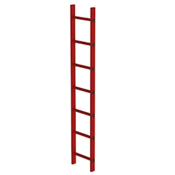 Schachtleiter aus GFK, 9 Sprossen Image