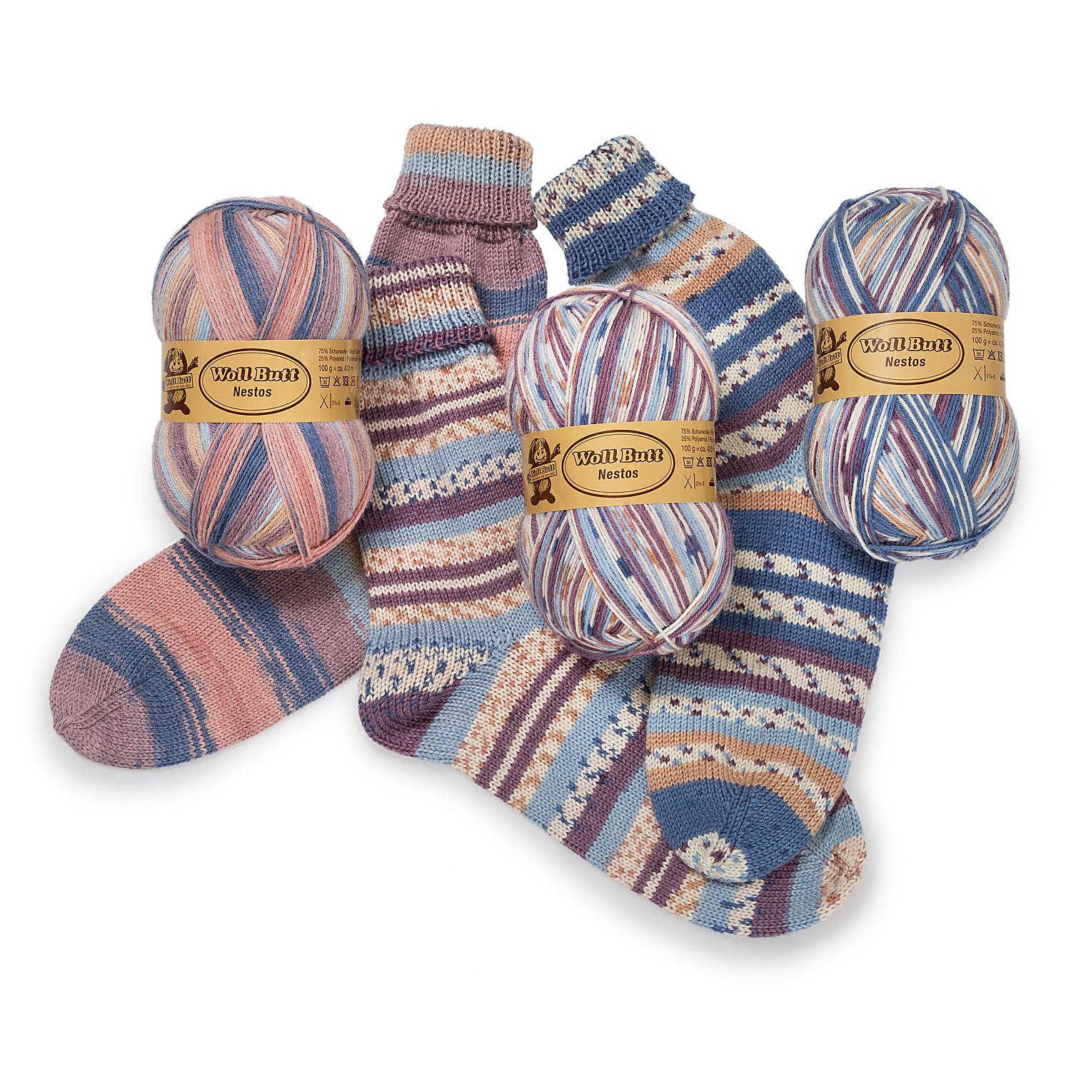 Woll Butt Lot laine à chaussettes "Nestos", 300 g