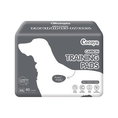 COCOYO Carbon Odor Eliminator with Charcoal Unscented Dog Training Pads, 30 x 36-in, 40 count