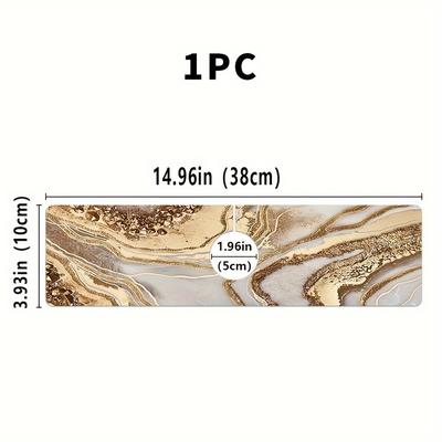 TEMU 1pc, Dish Drying Mat, Diatomaceous Earth Drainage Quick-dry Pad - Design, Bathroom Faucet Mat, Kitchen And Bathroom Sink Countertop Decor, Suitable For Home Use Image