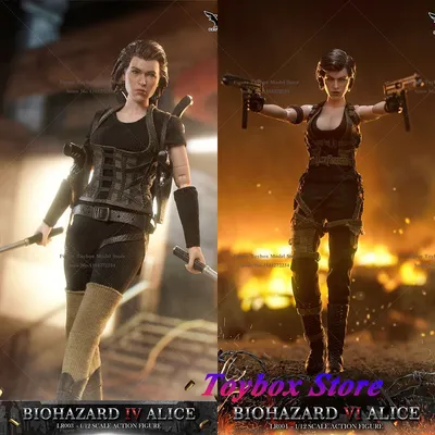 BROTOYS LR003 LR004 Action-Spiel Original Biohazard 4 Alice im Maßstab 1:12, 15,2 cm, weiblicher Soldat, Actionfigur, Modellspielzeug für Fans
