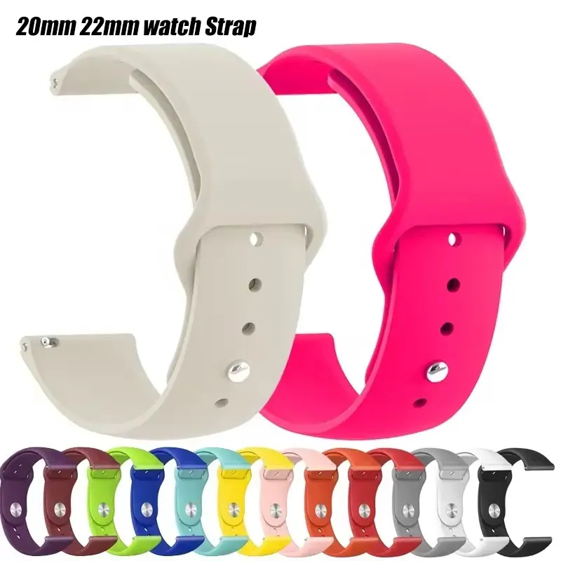 20mm 22mm armband Für Amazfit gts/4/3/2/gts2/4 Mini/Gtr4/3/2/2e/47mm Smartwatch Silikon Armband Watchabnd Amazfit gts Band Image