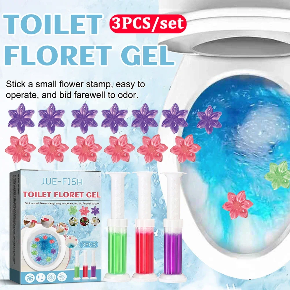 3/6/9 stücke Toiletten blume aromatisches Gel automatische Reinigung Toiletten Desodor ierungs gel entfernen Gerüche für Haushalts reinigungs mittel Image