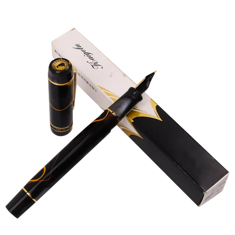 Kaigelu 316, Füllfederhalter, Century Tofu, Schraubverschluss, Iridiumfeder, EF F M, Schreibtintenstift, schwarze Wolke, Übungsstift, Bürobedarf, Geschenk Image