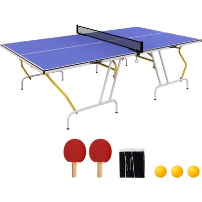 Tischtennisplatte in Viertel klappbar Tischtennistisch inklusive Tischtennisnetz 2