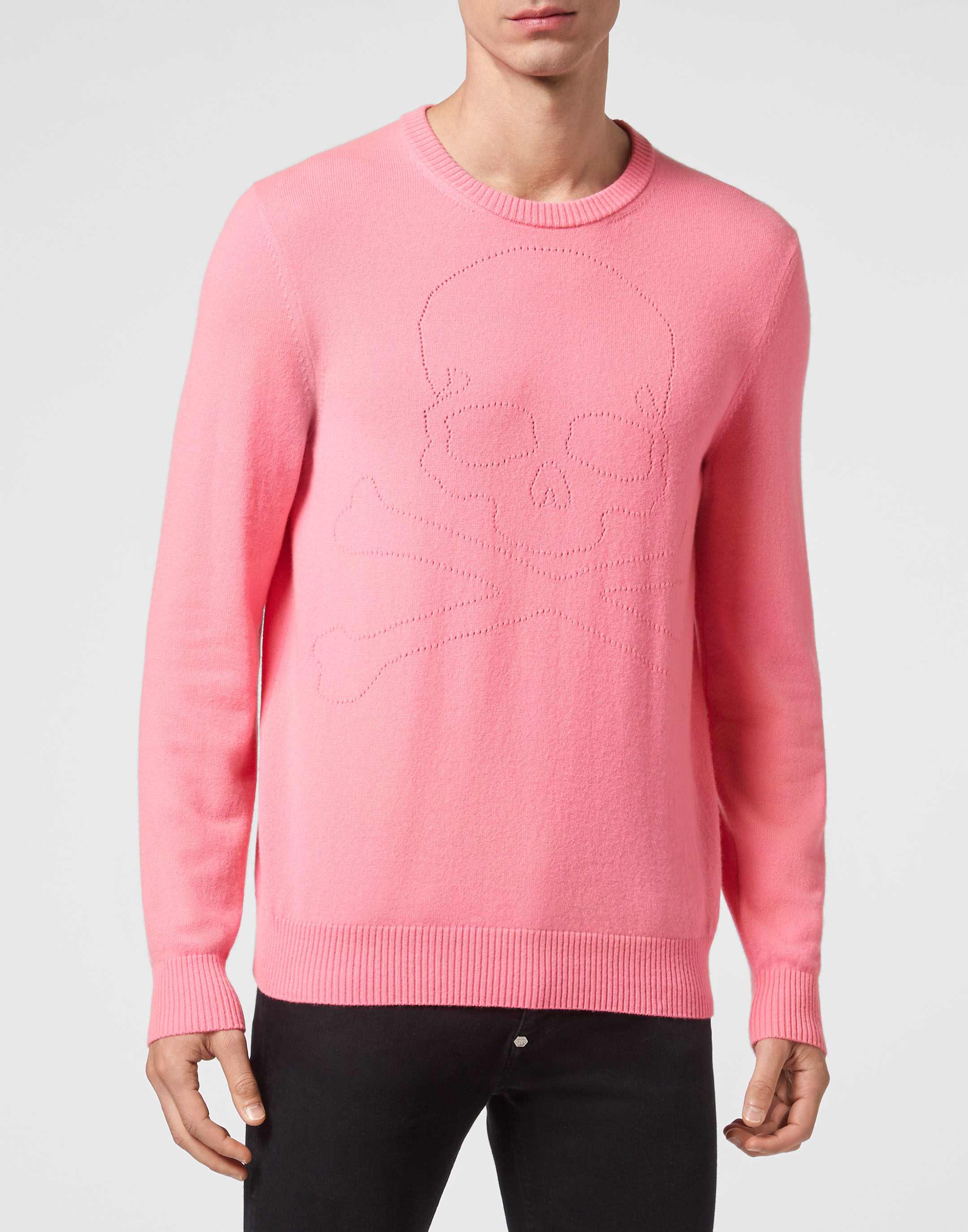 Rundhalspullover Skull And Plein Image