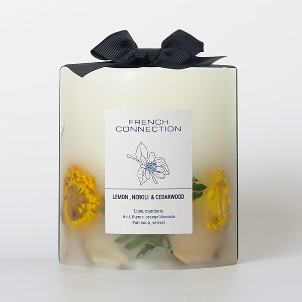 French Connection Unisex Botanical Collection Lemon Neroli & Cedarwood Candle 660g - One Size | French Connection Sale | Discount Designer Brands