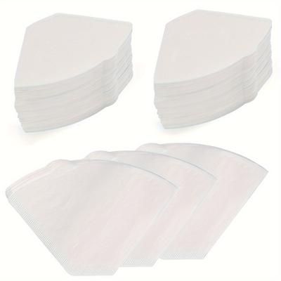 TEMU /200pcs Coffee Filter - Disposable Filters For And Makers, No Blowout, 8-12 Cup Capacity