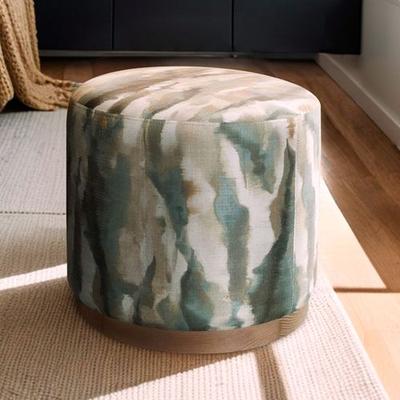 Verona Oval Accent Ottoman Multi Earth , Multi Earth