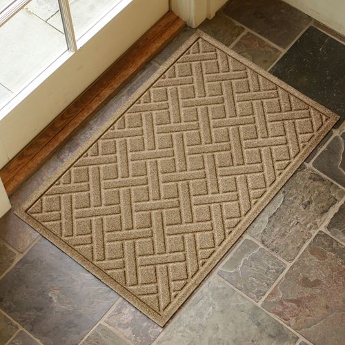 Lattice Doormat 35 x 23, 35 x 23, Khaki