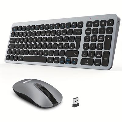TEMU Leadsail Combo, Wireless Usb Mouse And Computer Keyboard Set, Compact And Silent For Windows Laptop, Desktop, Pc
