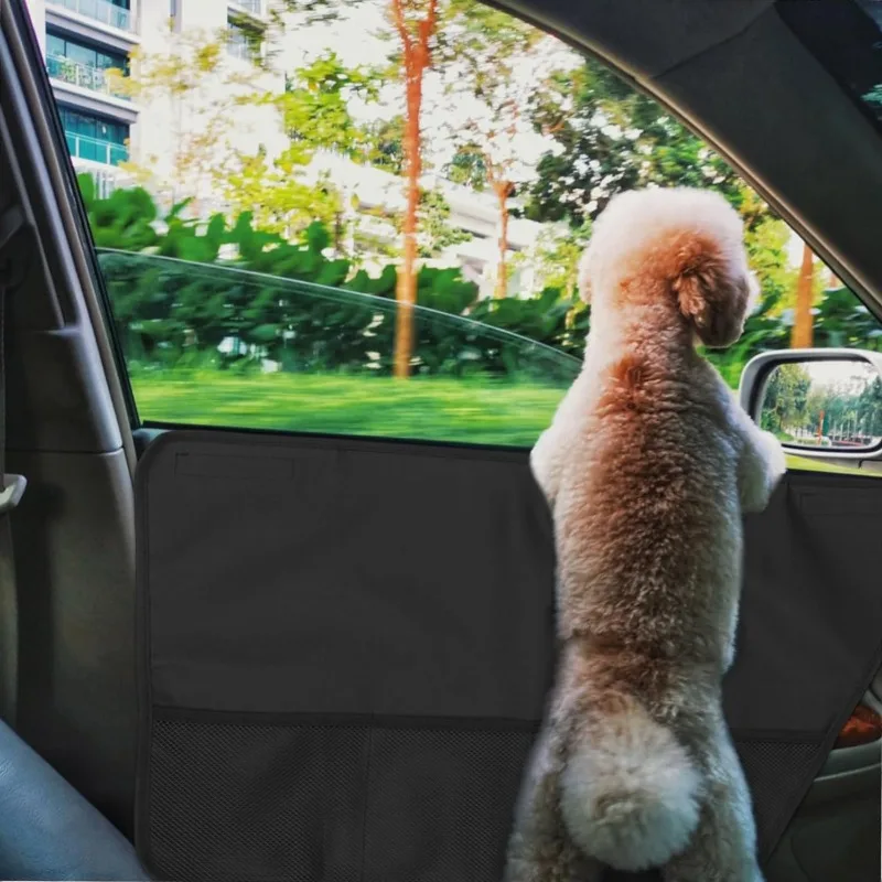 Autotür schutz für Haustiere, Autotür schutz, dicke Anti-Haustier-Kratz-Fahrzeug tür abdeckung, wasch bar wasserdicht einfach zu installieren Image