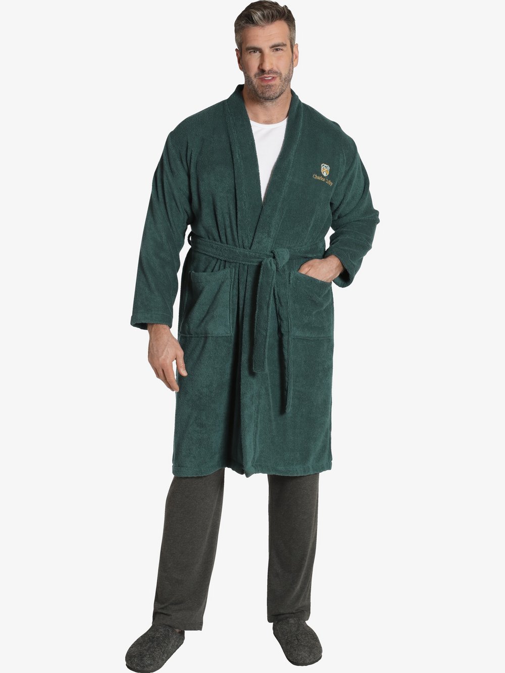 Charles Colby Bademantel Herren grün, 4XL Image