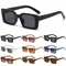 Rechteck Leopard Sonnenbrille UV400 Sonnenbrillen Brillen kleinen Rahmen quadratische Sonnenbrille Strand/Reise Vintage Farbverlauf Sonnenbrille