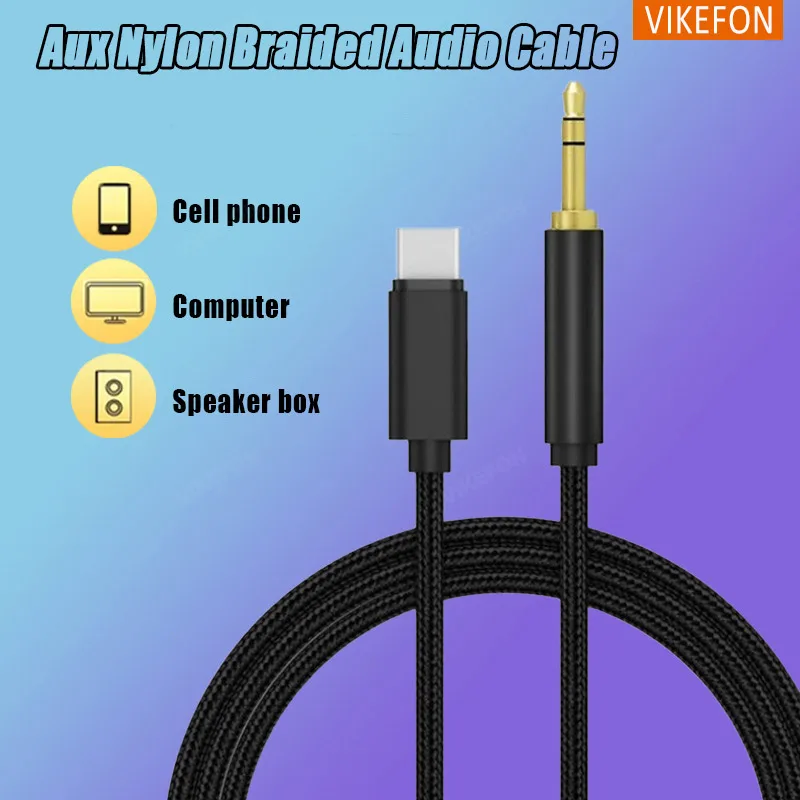 USB Typ C auf 3,5 mm Aux-Audiokabel, Headset-Lautsprecher, Kopfhöreranschluss, Adapter, Auto-Aux für Samsung S20 Plus Note 20 S21 Ultra Tab S7 Image
