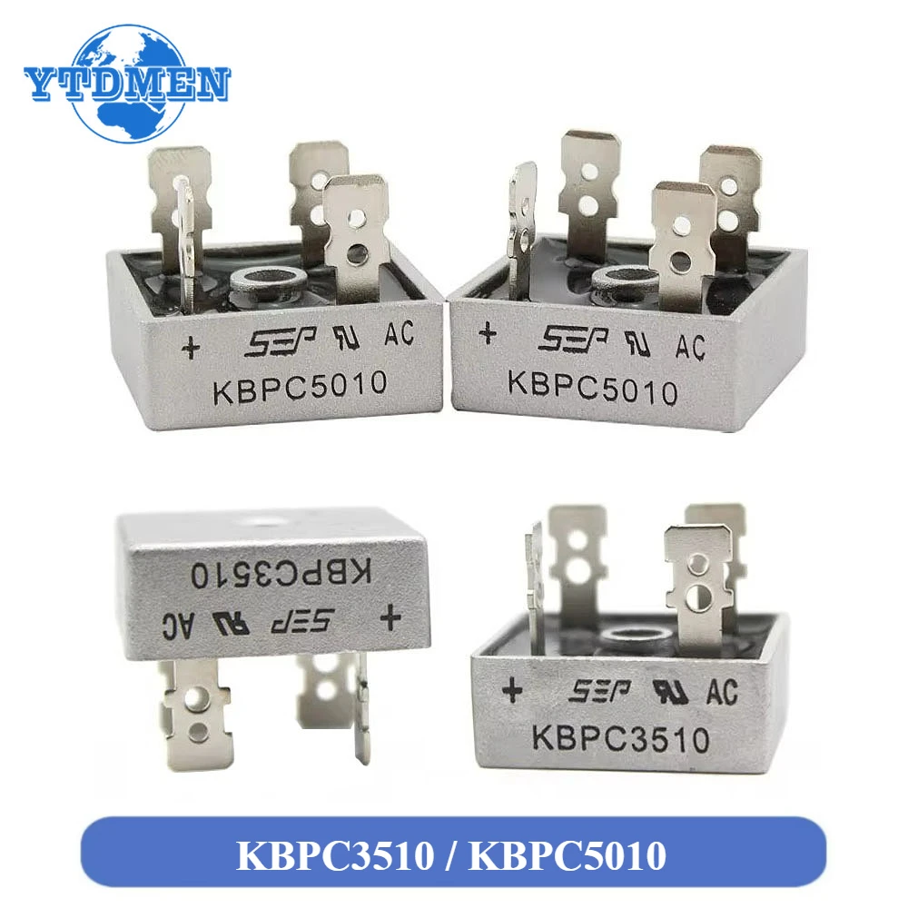 2PCS KBPC3510 KBPC5010 Diode Brückengleichrichter 35A 50A 1000V KBPC 3510 5010 Stromgleichrichter Elektronische Komponenten Image