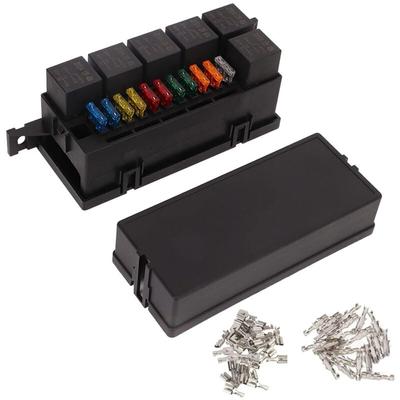Lycxames - 12V-Sicherungskasten, 6-Wege-wasserdichter ATC/ATO-Sicherungs-Relaiskasten für Image