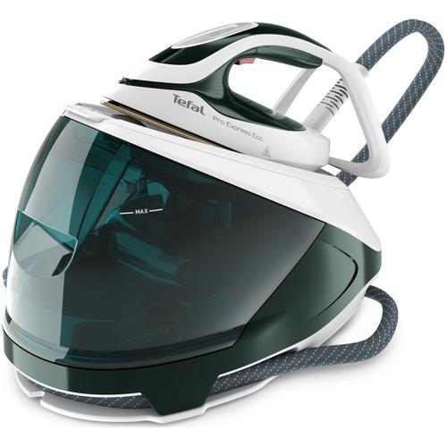 TEFAL Dampfbügelstation ""GV9E21 Pro Express Eco"", waldgrün, weiß, Dampfbügelstationen, 2200 Watt, 140 g/Min. Dampfabgabe, 560 g/Min. Dampfstoß, Eco-Design