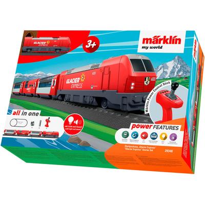 Spielzeugeisenbahn-Set MÄRKLIN "Märklin my world - Startpackung Glacier Express - 29348", rot, Modelleisenbahnen, Kinder