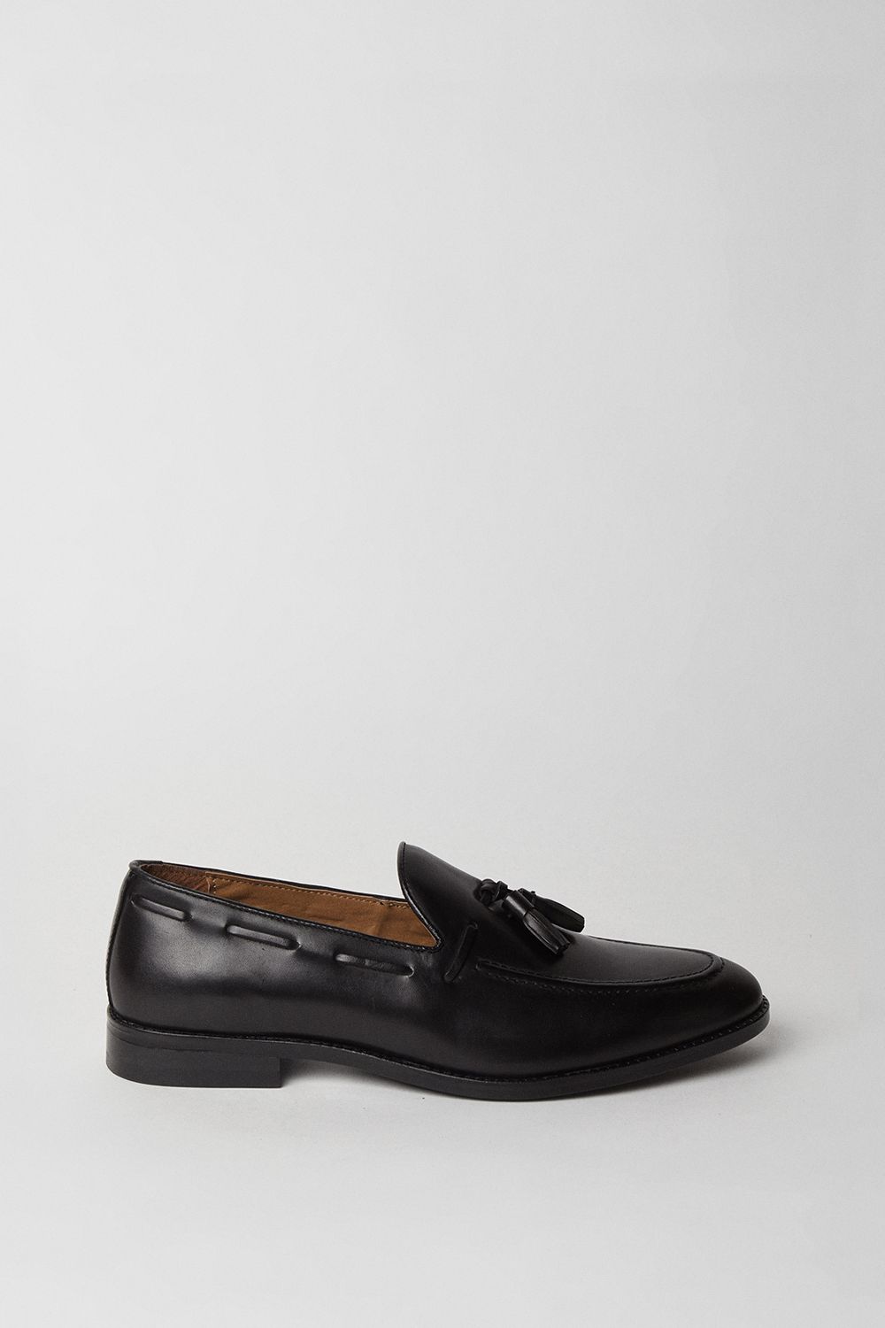 Burton Mens Black Tassel Penny Loafers - Size UK 11 | Burton Sale | Discount Designer Brands