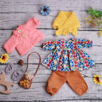 Handmade Waldorf Doll Clothes Set for 12 inch Doll Handmade Muppet Doll for Christmas Gifts