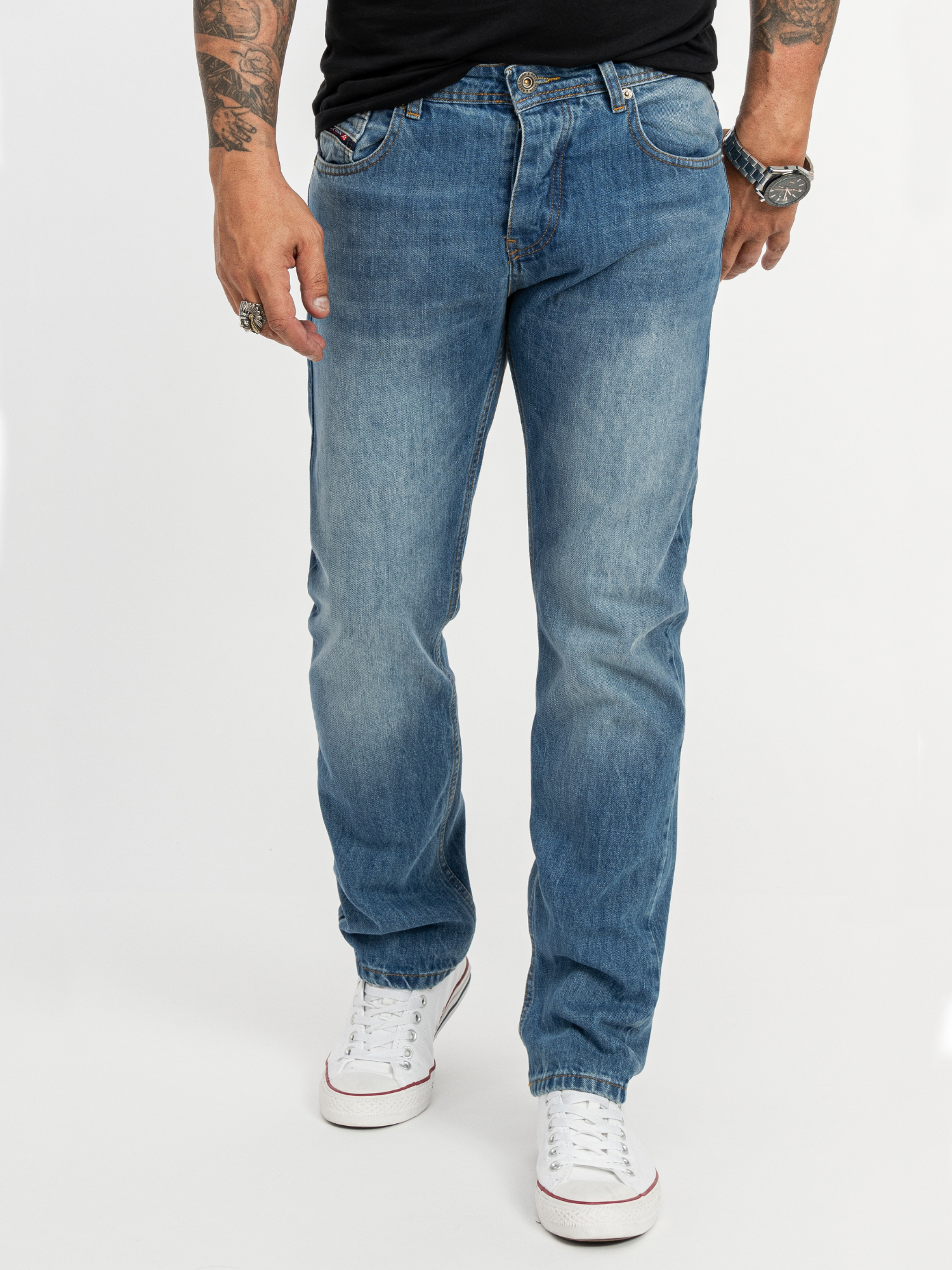 Rock Creek Jeans Blau Image