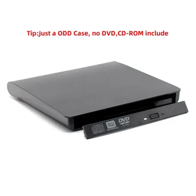 USB3.0 TypeC Slim External DVD RW Optical Drive Case Slim DVD External Enclosure Burner Reader