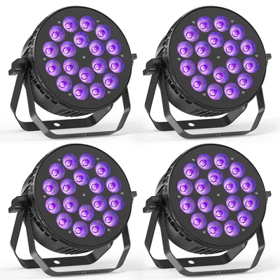 U'King 4PCS 18X8W RGBW LED Par Light DMX512 Disco Light 4IN1 LED Stage Light Effect DJ Equipment for