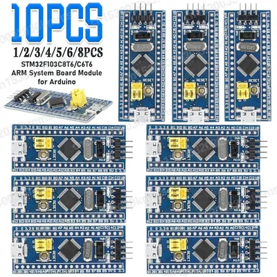 1-10PCS Original STM32F103C6T6 STM32F103C8T6 ARM STM32 Minimum System Microcontroller Development