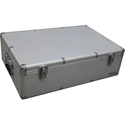 MegaDisc 1000 CD DVD Silver Aluminum Hard Case for Media Storage Holder with Hanger Sleeves