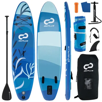 11'x30"x6" Inflatable Stand Up Paddle Board w/Premium SUP Accessories Backpack