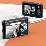 COM1950s Camcorders Video Camera 4K 48Mp Hd Digital Camera 2.4In Ips Screen Take Photos and Videos Travel Camcorder 8X Ptz with Night Flash Light and Mirror Beauty Selfie Supports Otg Transmission
