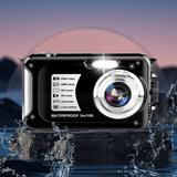 30MP HD Digital Camera 2.7-Inch IPS Screen 16X Zoom 1080P Video Face Detection Waterproof Anti-Shake USB Charging - Perfect Gift for Kids Adults & Beginners Black