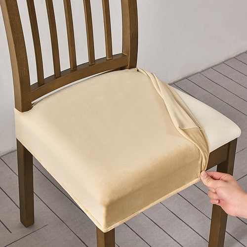 stuhlbezug sitz stuhlbezüge Stuhlhussen wasserdichter elastischer pu-lederbezug für stühle sitzbezüge für esszimmerstühle waschbarer schutzbezug stuhlbezüge für stühle Image