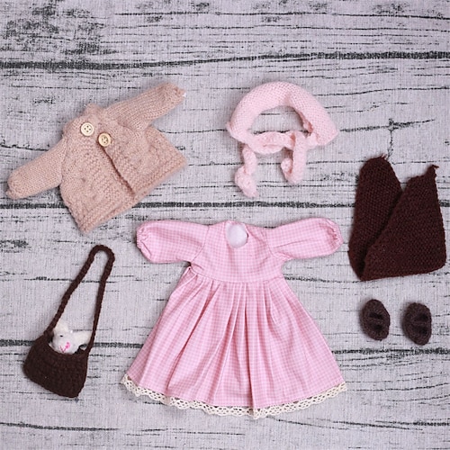 handgemachtes Waldorf Puppenkleiderset für 12 Zoll Puppe handgemachte Muppet Puppe für Weihnachtsgeschenke