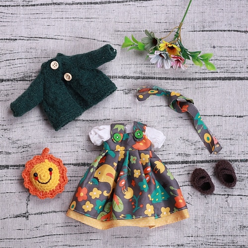 handgemachtes Waldorf Puppenkleiderset für 12 Zoll Puppe handgemachte Muppet Puppe für Weihnachtsgeschenke