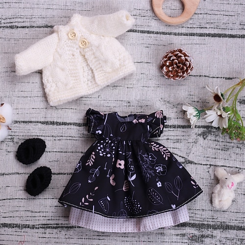 handgemachtes Waldorf Puppenkleiderset für 12 Zoll Puppe handgemachte Muppet Puppe für Weihnachtsgeschenke