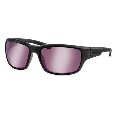 Sonnenbrille ESCHENBACH OPTIK "Sportfassung acunis 75", Damen, schwarz, unifarben mit Farbeinsatz, sportlich, Brillen, mit Silberverspiegelung mit hohen Blendschutz