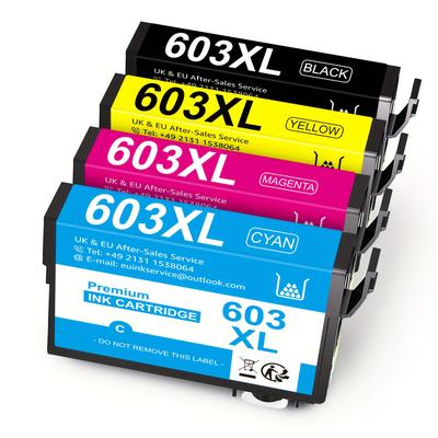 TEMU 603xl Ink Cartridges Compatible 603 Xl Ink Cartridges For Home Xp-2100 Xp-2150 Xp-3100 Xp-3105 Xp-3150 Xp-4100 Xp-4155 Workforce Wf-2810 Wf-2830 Wf-2835 Wf-2840 Wf-2850 4pack