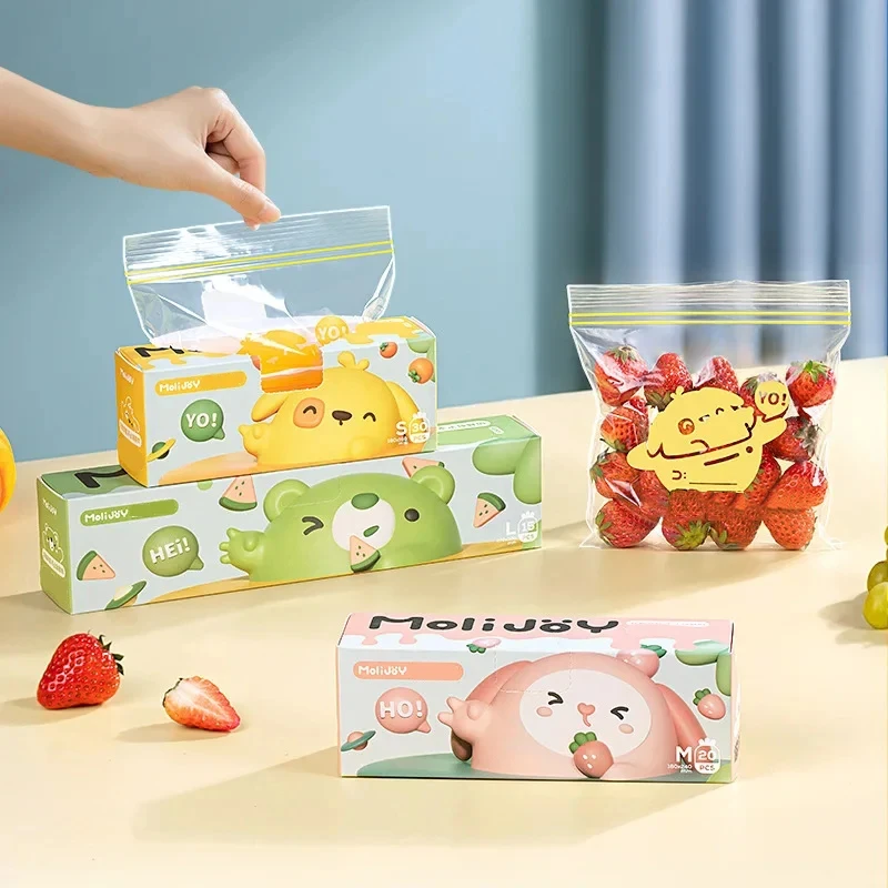 Sac de conservation des légumes et des fruits, 15/20/30 pièces, pour le stockage des aliments de cuisine, conservation du congélation des aliments, sacs scellés à fermeture éclair